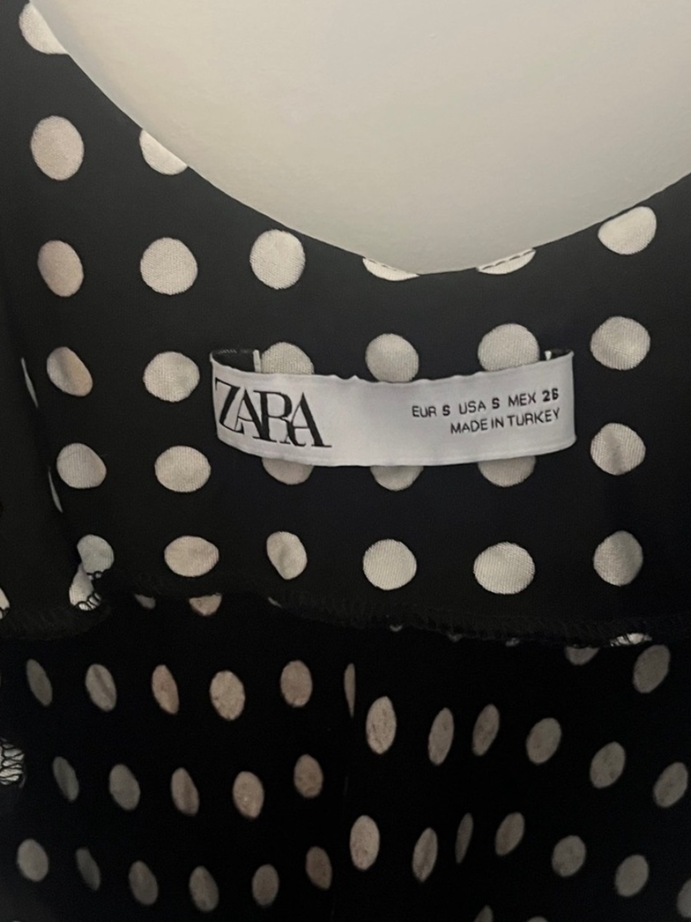 Zara Cowl Neck Polka Dot Midi Dress Size small - Picture 3 of 5